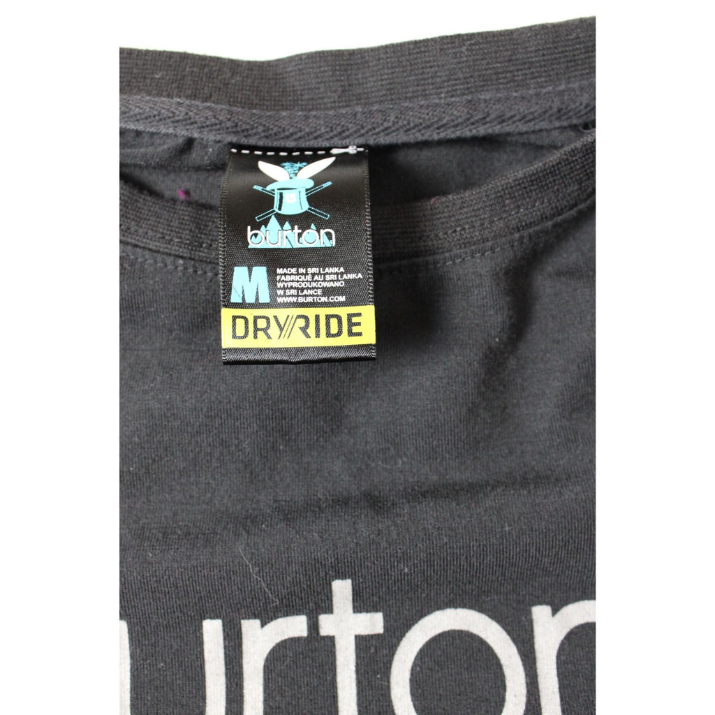 Burton Womens Black Long-Sleeve Shirt With Logo & Floral Print Size M