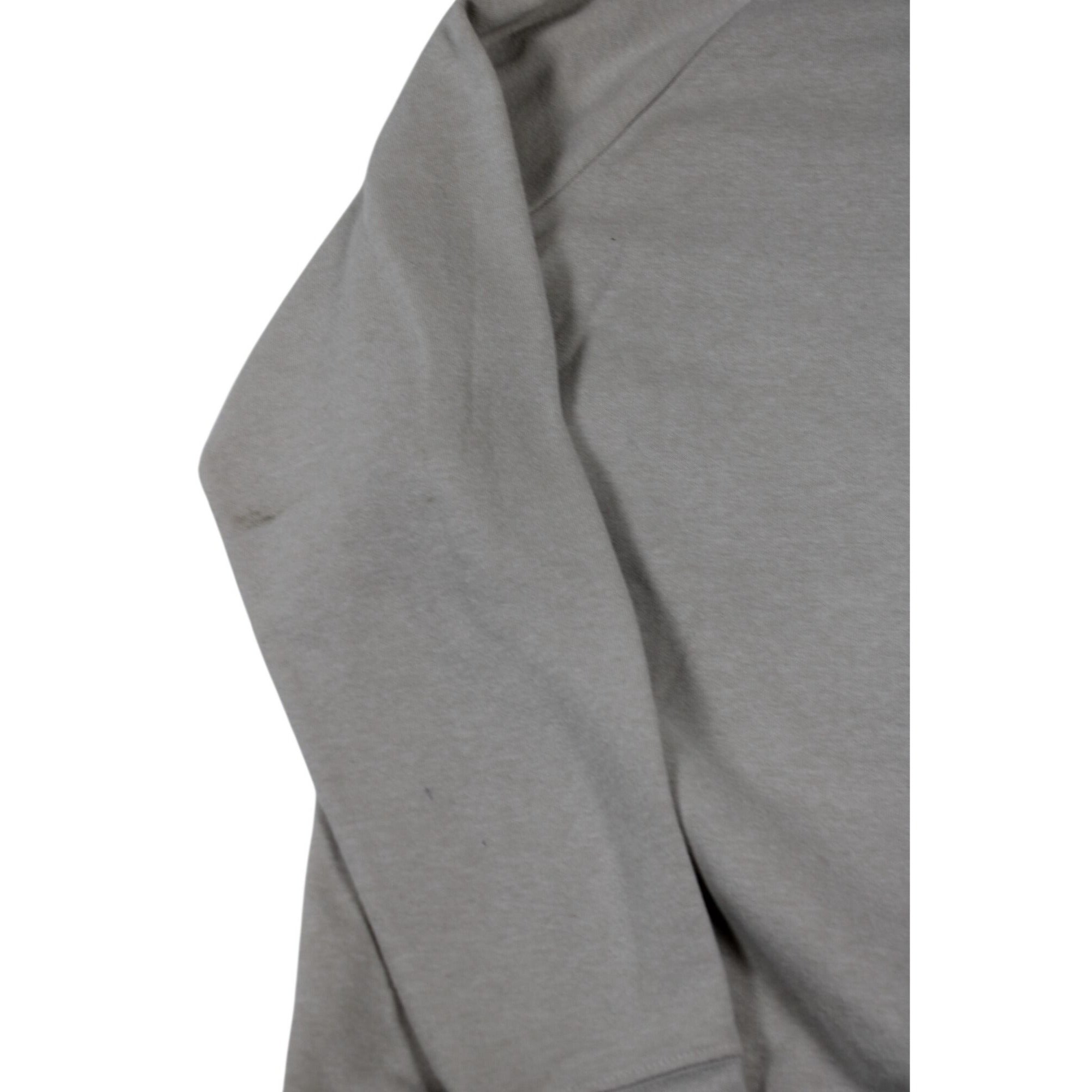 Under Armour Mens Gray HeatGear 1/4 Zip Pullover Sweatshirt Size Large