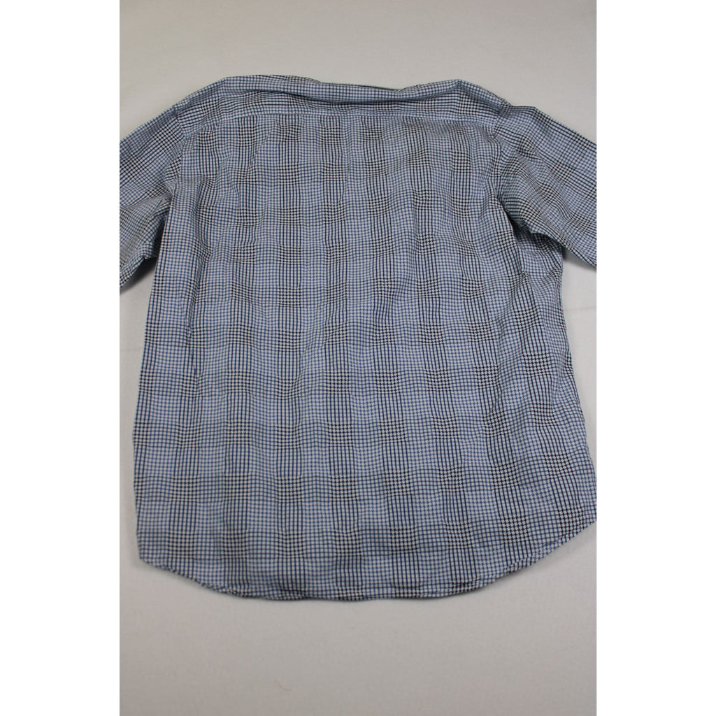 Bugatchi Uomo Glen Plaid Houndstooth Shirt — Contrast Trim, Men's XL