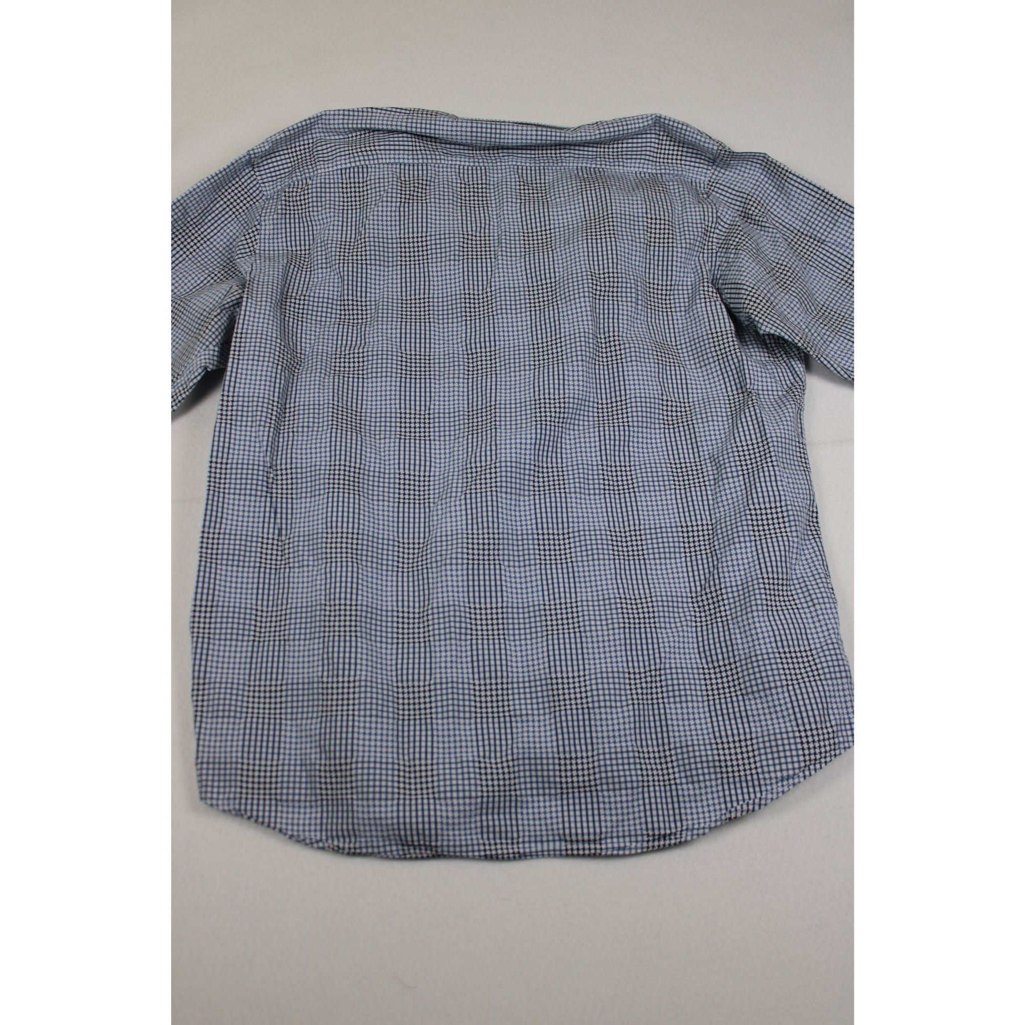 Bugatchi Uomo Glen Plaid Houndstooth Shirt — Contrast Trim, Men's XL