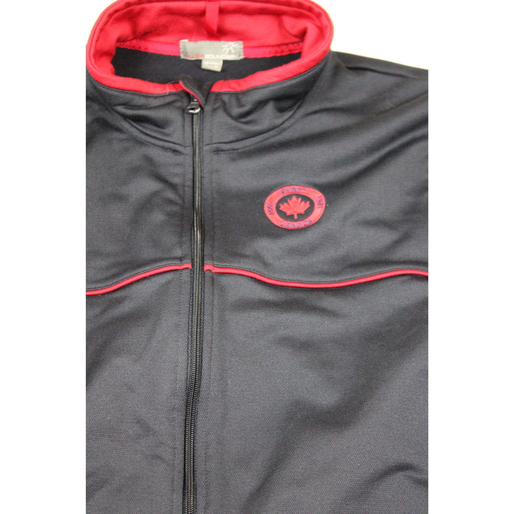 Outer Boundary Black & Red Full-Zip Jacket Canada Maple Leaf Logo 2XL
