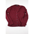 Banana Republic Burgundy Button-Up Cardigan Sweater Medium Lightweight Knit