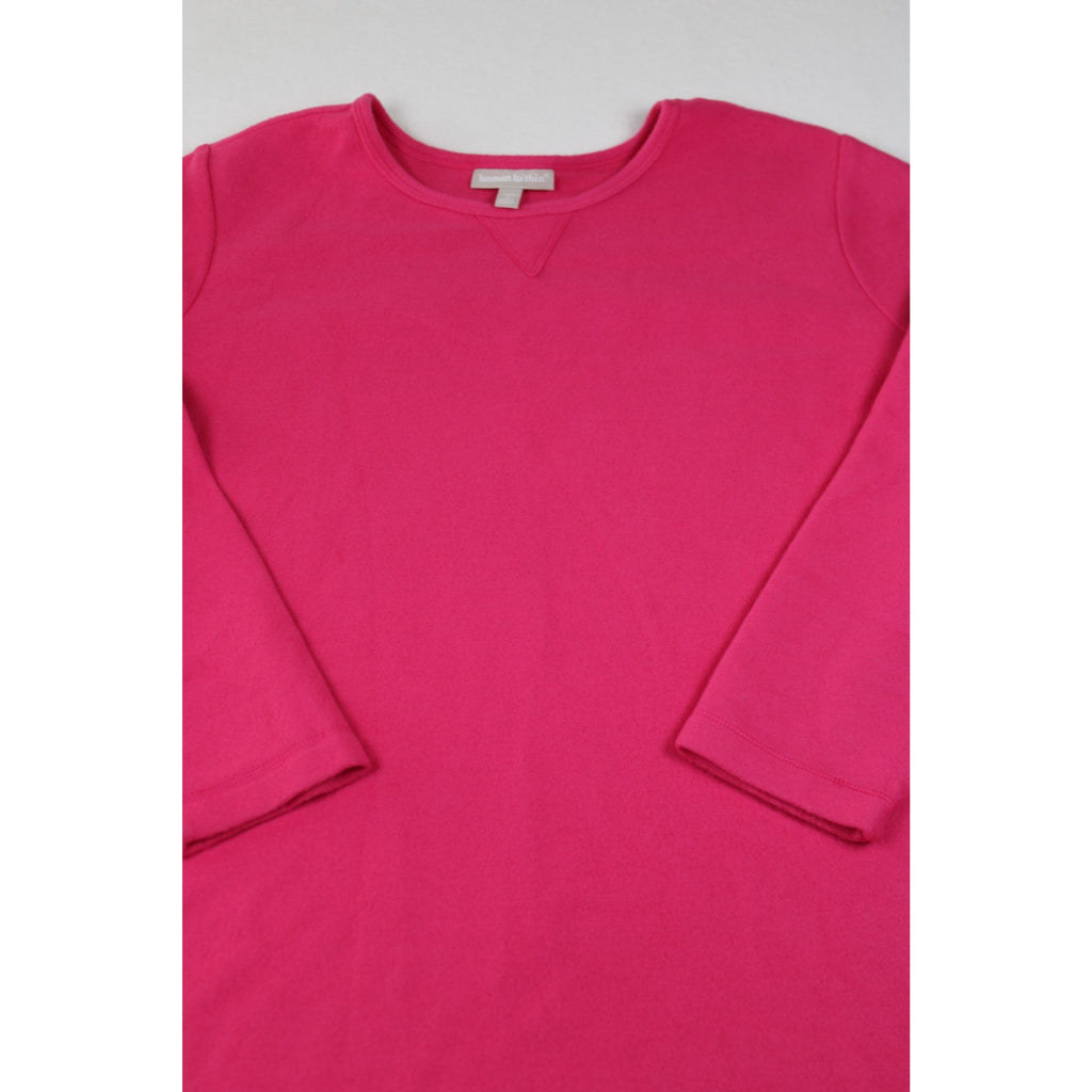 Woman Within Hot Pink Long Sleeve Pullover Sweater Plus Size 22/24