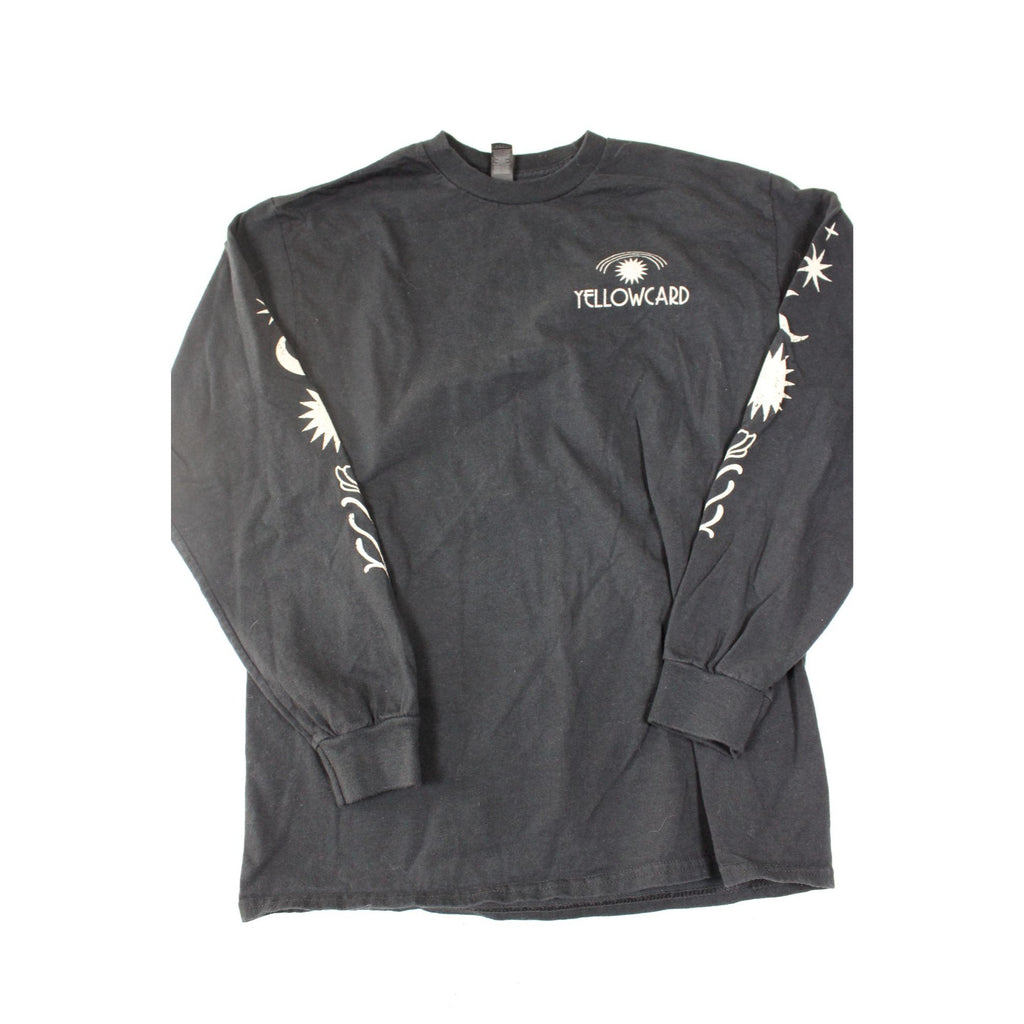 Yellowcard Hiding In The Light Long Sleeve Black Graphic T-Shirt M