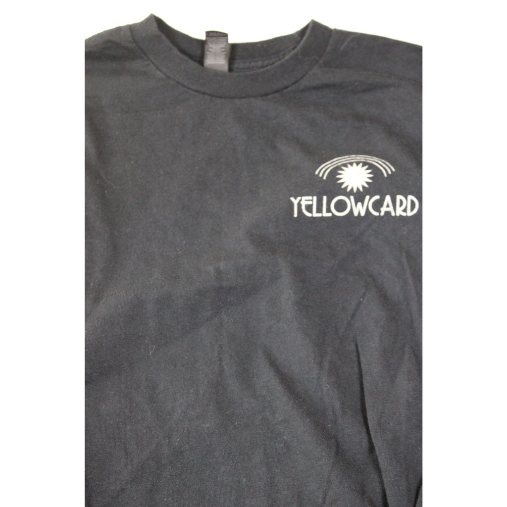 Yellowcard Hiding In The Light Long Sleeve Black Graphic T-Shirt M