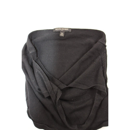 Banana Republic Womens Black Halter Knit Top XS