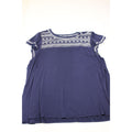 Torrid Super Soft Navy Embroidered Knit Top Size 3