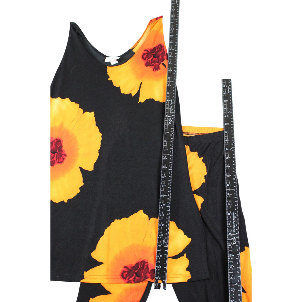 Jostar Womens Floral Top & Leggings Set