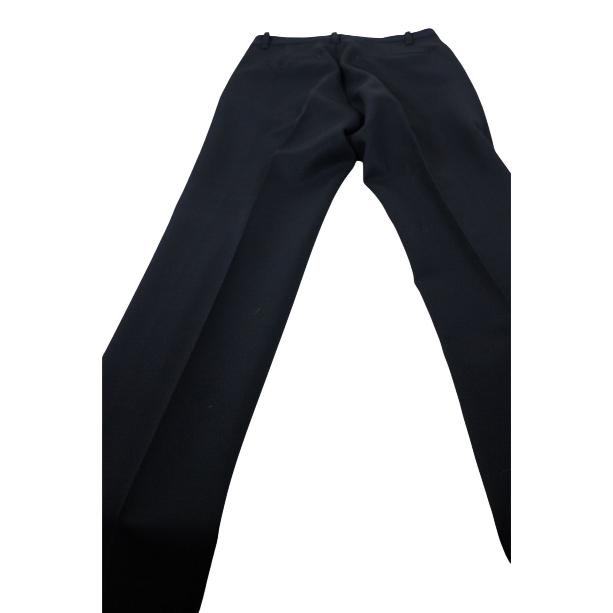 JCPenney Comfort Slacks Navy Blue Stretch Fabric Dress Pants Tailored Fit Mens Size 38x32