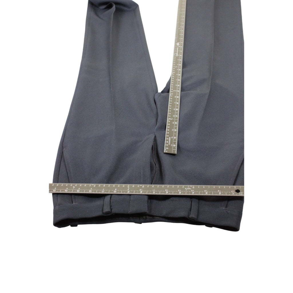JCPenney Comfort Slacks Navy Blue Stretch Fabric Dress Pants Tailored Fit Mens Size 38x32