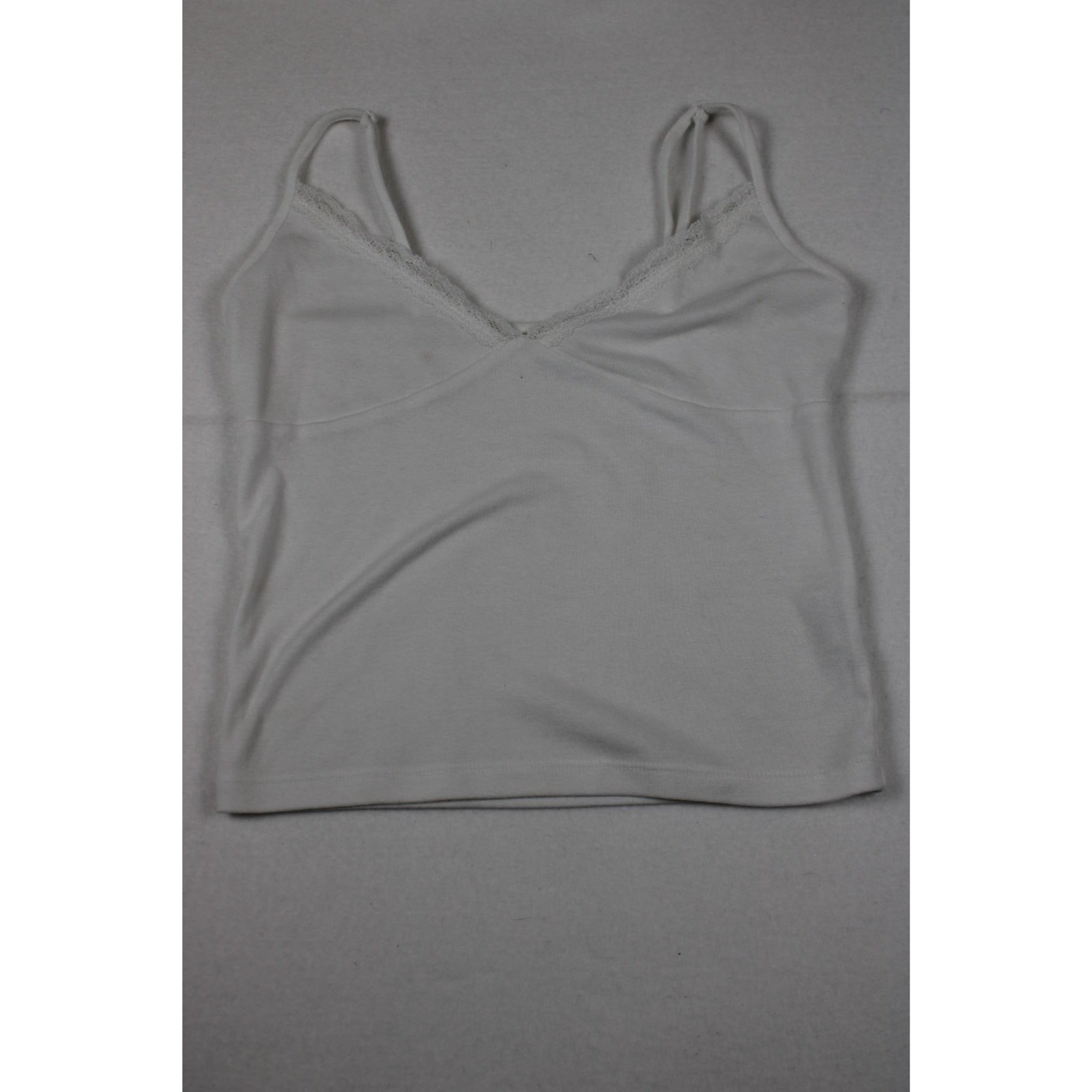 White Lace-Trim Camisole By No Boundaries Size S