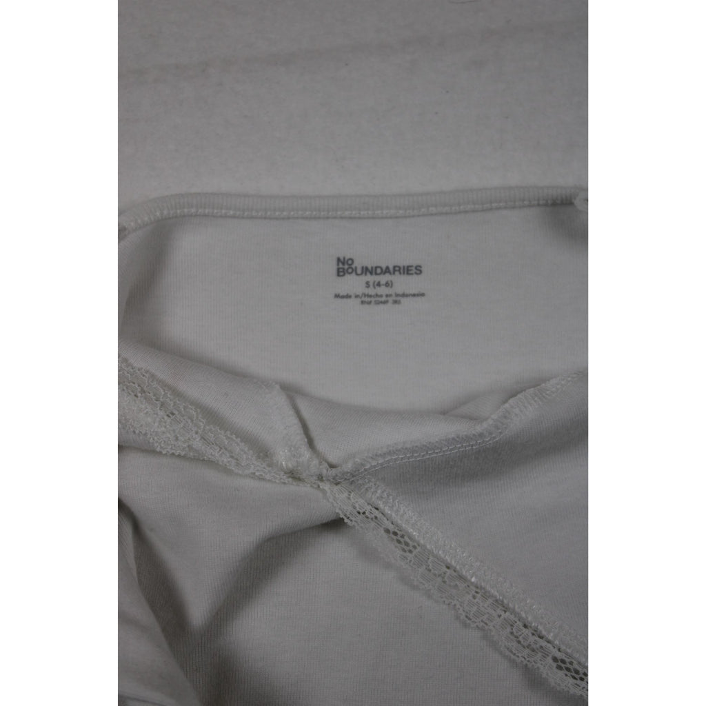 White Lace-Trim Camisole By No Boundaries Size S