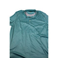 Greg Norman Play Dry Polo Shirt XXL Aqua Blue Diamond Pattern Short Sleeve