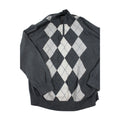 Tasso Elba Argyle Half-Zip Sweater Large