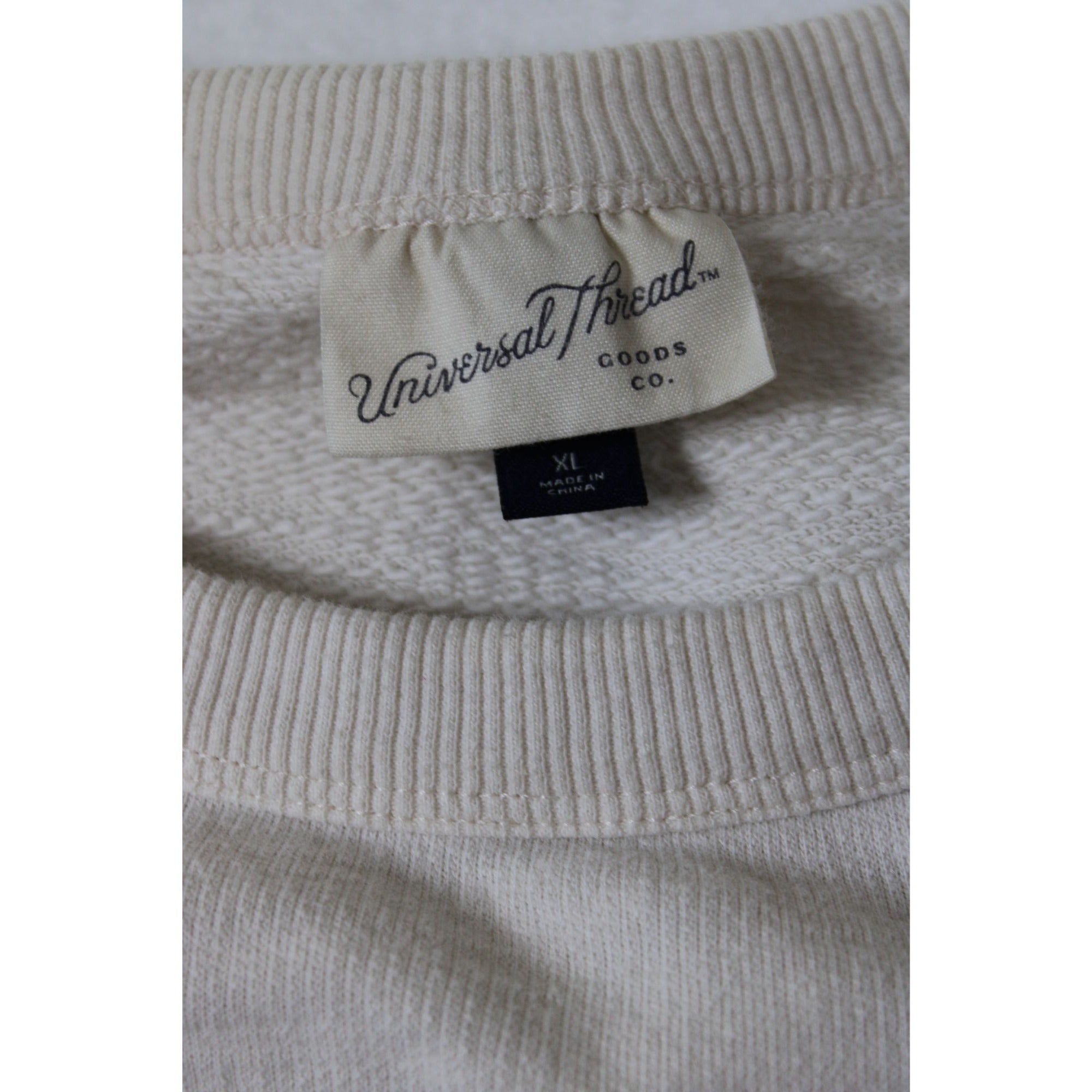 Universal Thread Womens Beige Long-Sleeve Crewneck Top XL