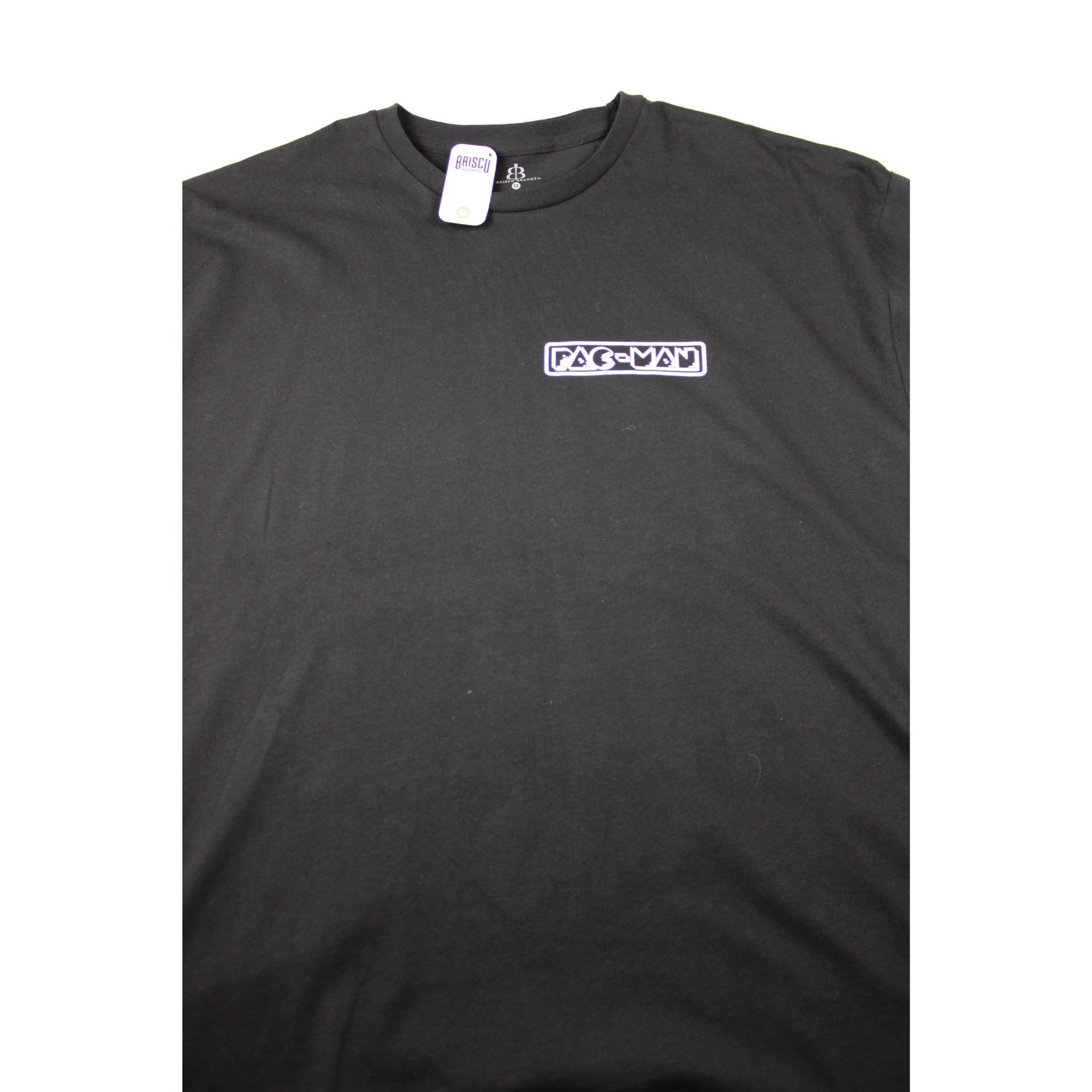 Brisco Brands Pac-Man Tokyo Graphic T-Shirt Black 3X Large Cotton Casual Tee
