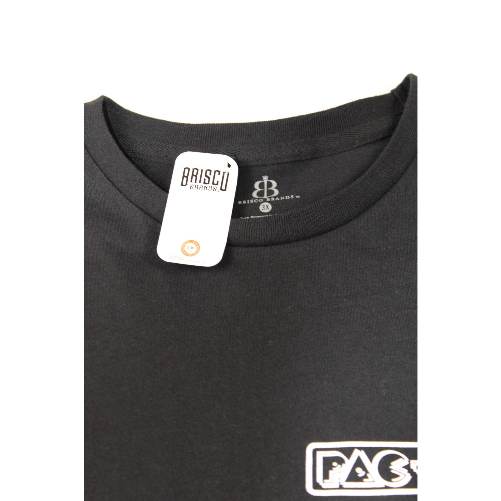 Brisco Brands Pac-Man Tokyo Graphic T-Shirt Black 3X Large Cotton Casual Tee