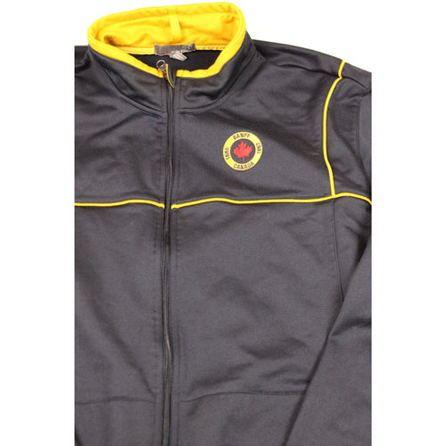 Banff Canada Mens Full-Zip Black & Yellow Jacket 2XL Outer Boundary Activewear