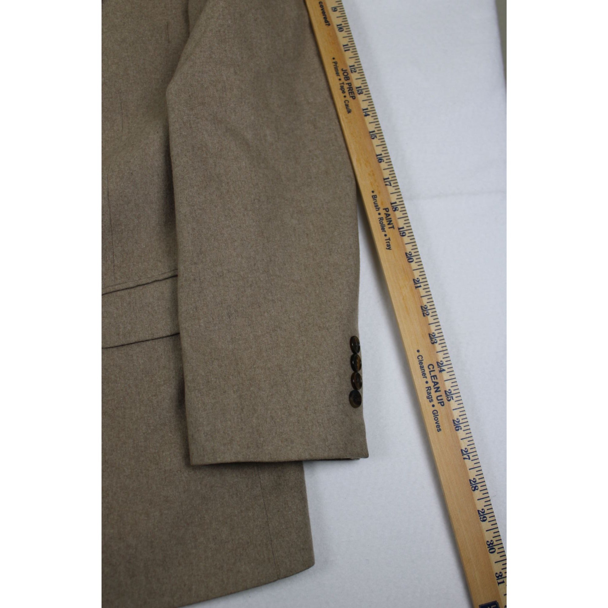 Lord & Taylor 100% Pure Cashmere Blazer — Taupe Two-Button, Size 42R