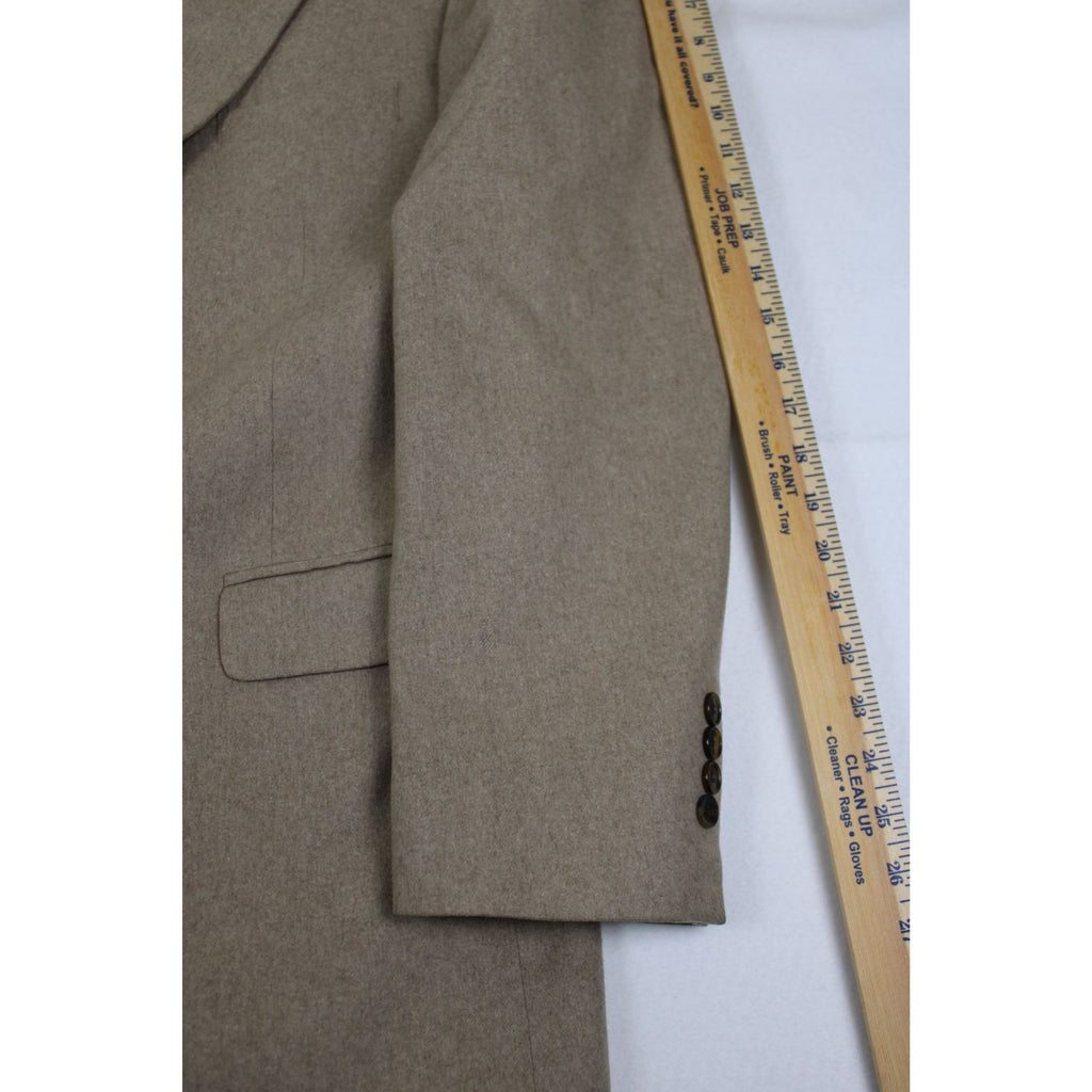 Lord & Taylor 100% Pure Cashmere Blazer — Taupe Two-Button, Size 42R