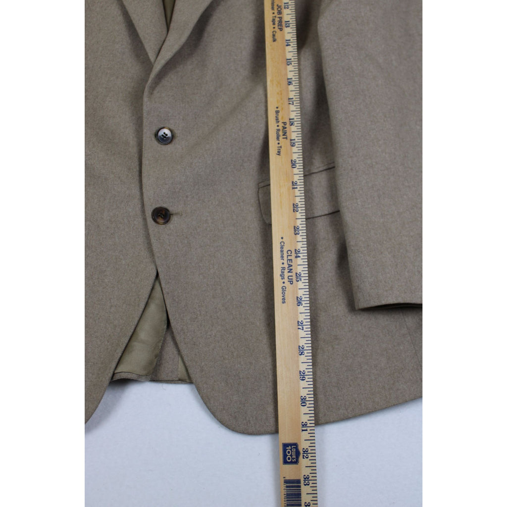 Lord & Taylor 100% Pure Cashmere Blazer — Taupe Two-Button, Size 42R