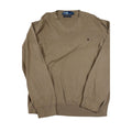 Polo Ralph Lauren Mens Tan V-Neck Sweater Large