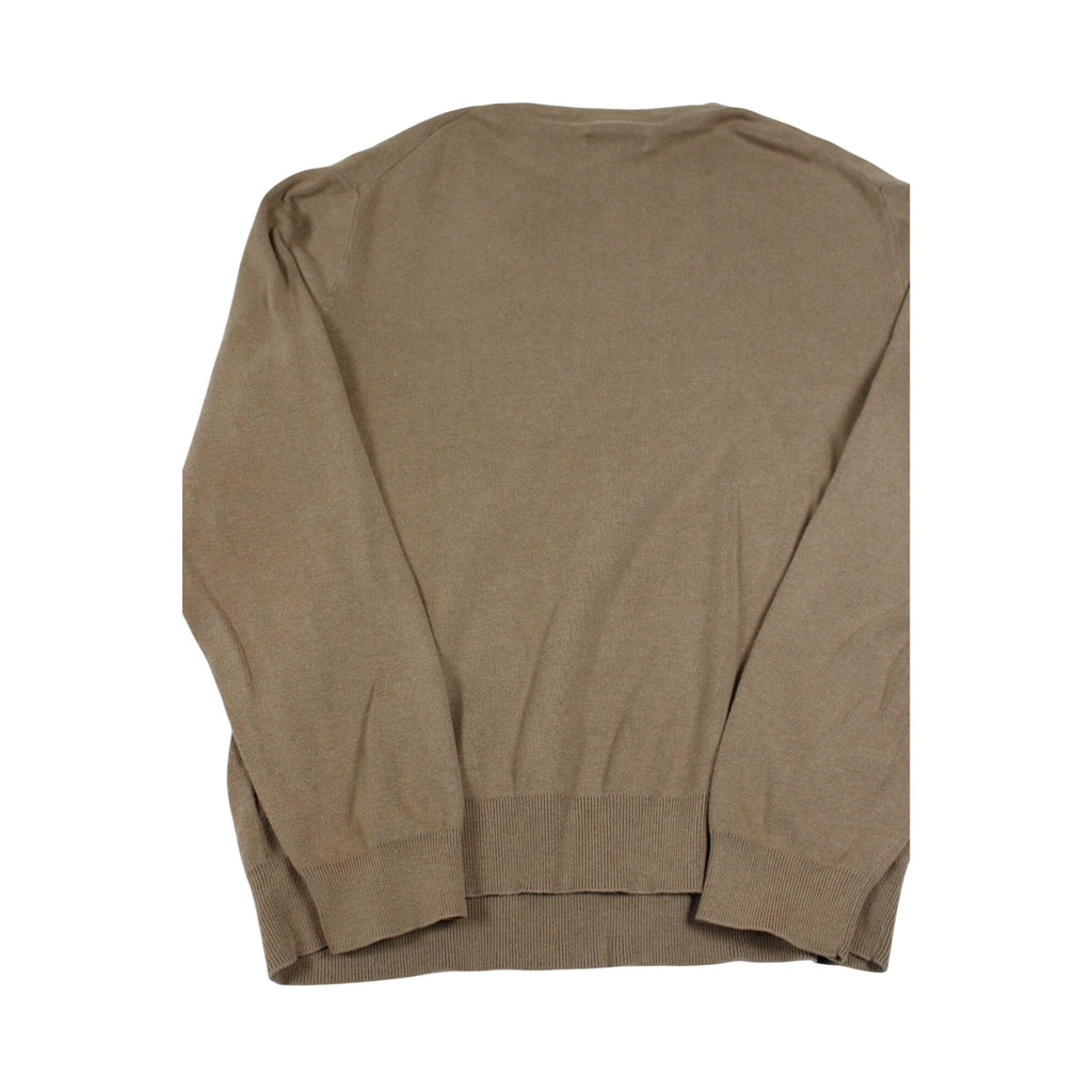 Polo Ralph Lauren Mens Tan V-Neck Sweater Large