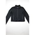 Abercrombie & Fitch Soft A&F Cropped Zip Jacket — Black, Size S