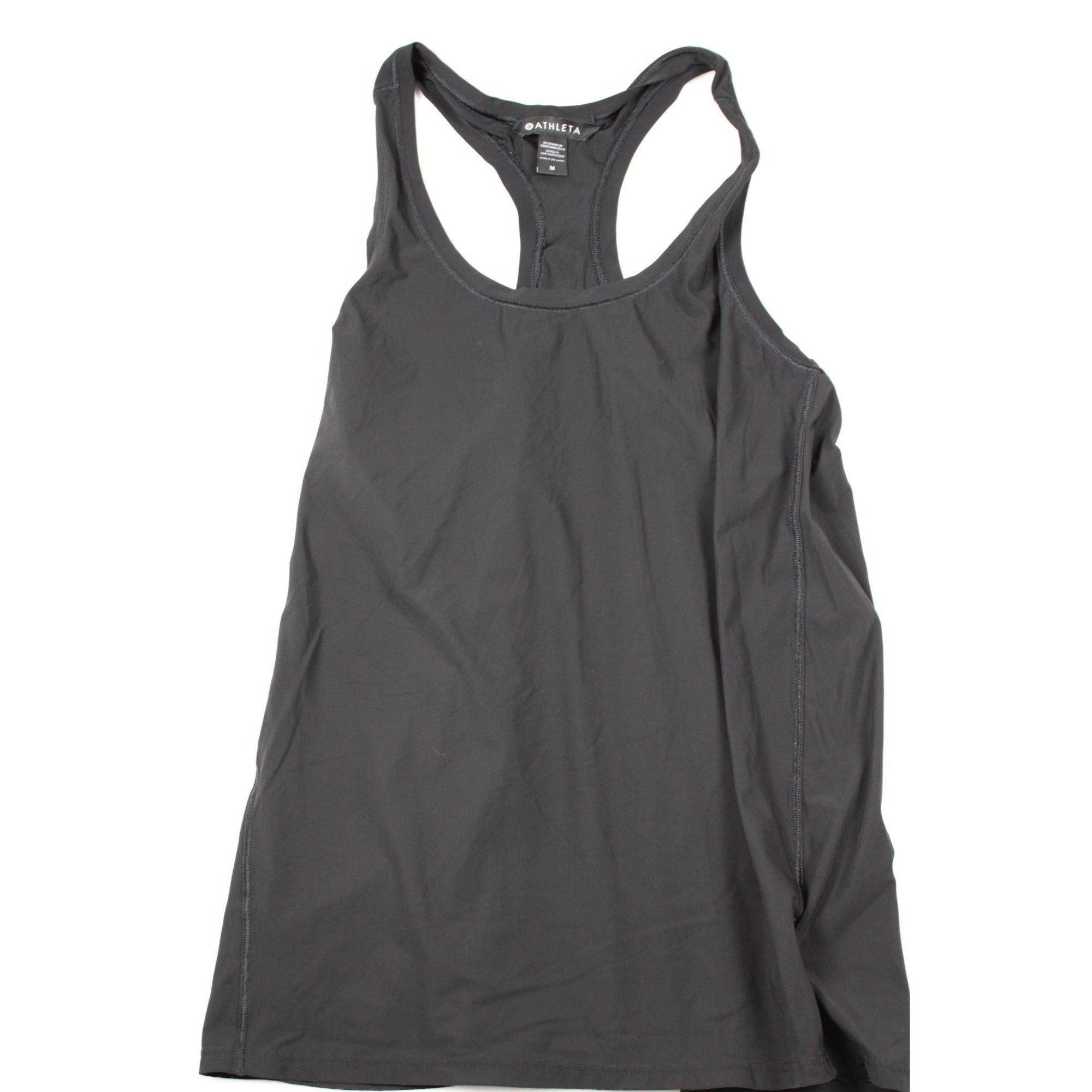 Athleta Black Racerback Tank Top Activewear Womens Size M