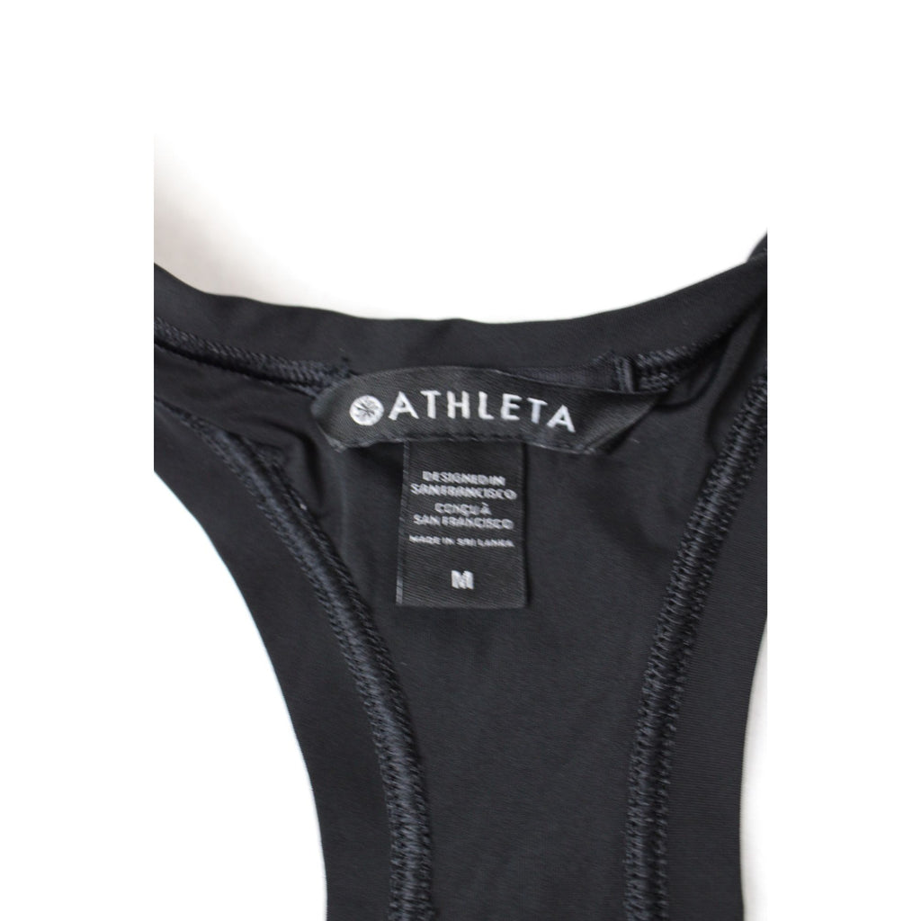 Athleta Black Racerback Tank Top Activewear Womens Size M