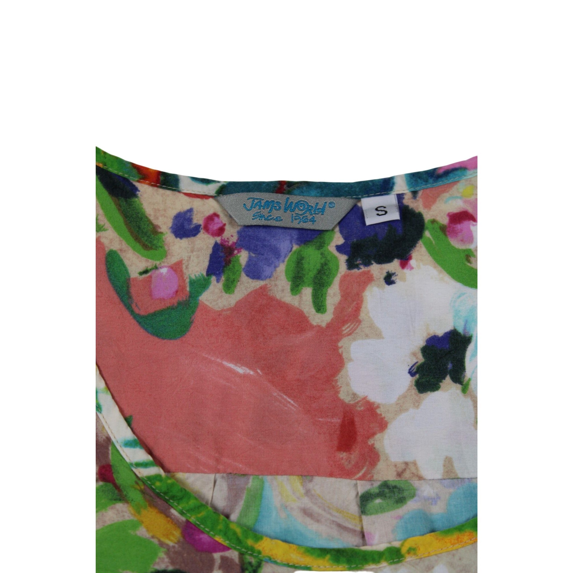 Jams World Womens Floral Print Sleeveless Top Small