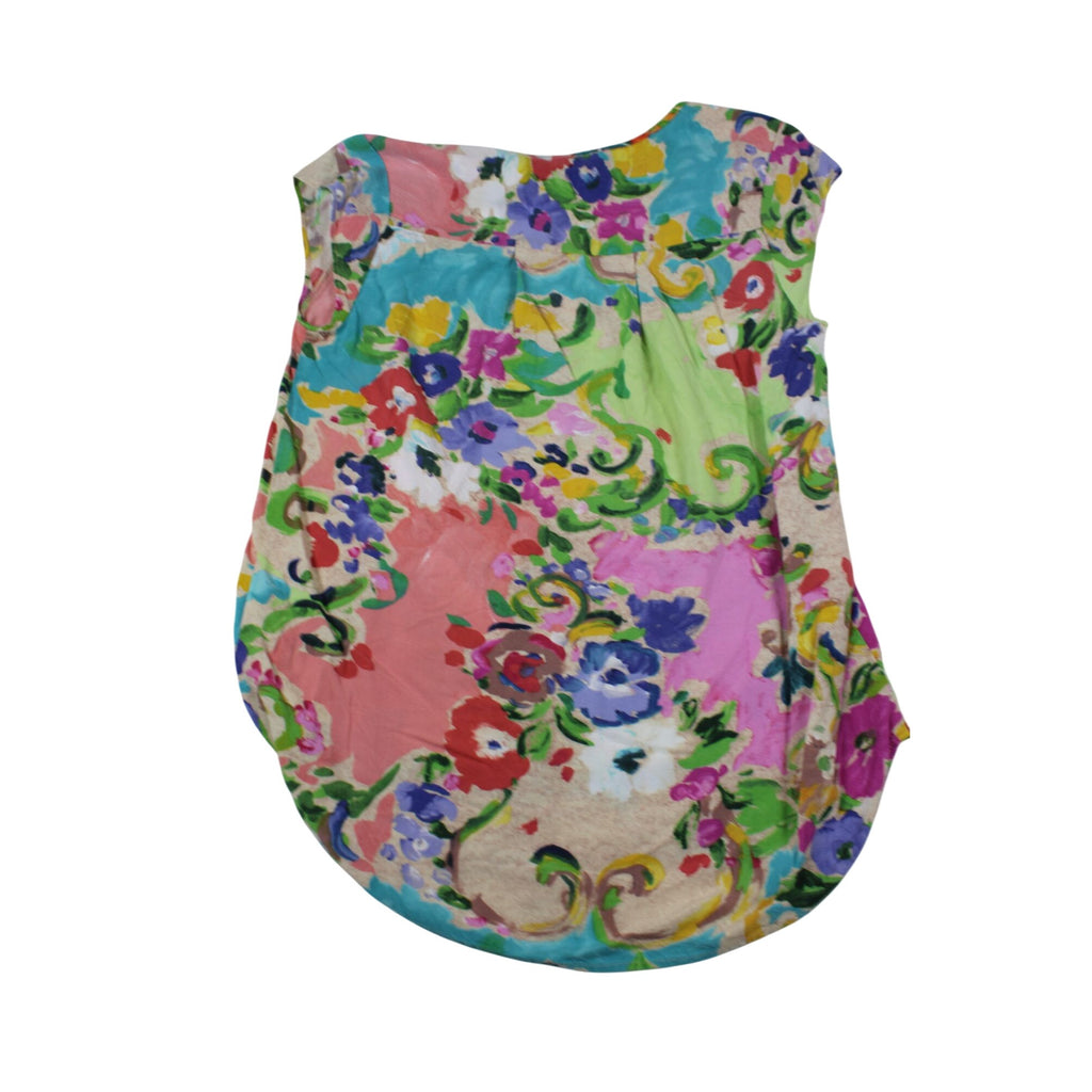Jams World Womens Floral Print Sleeveless Top Small