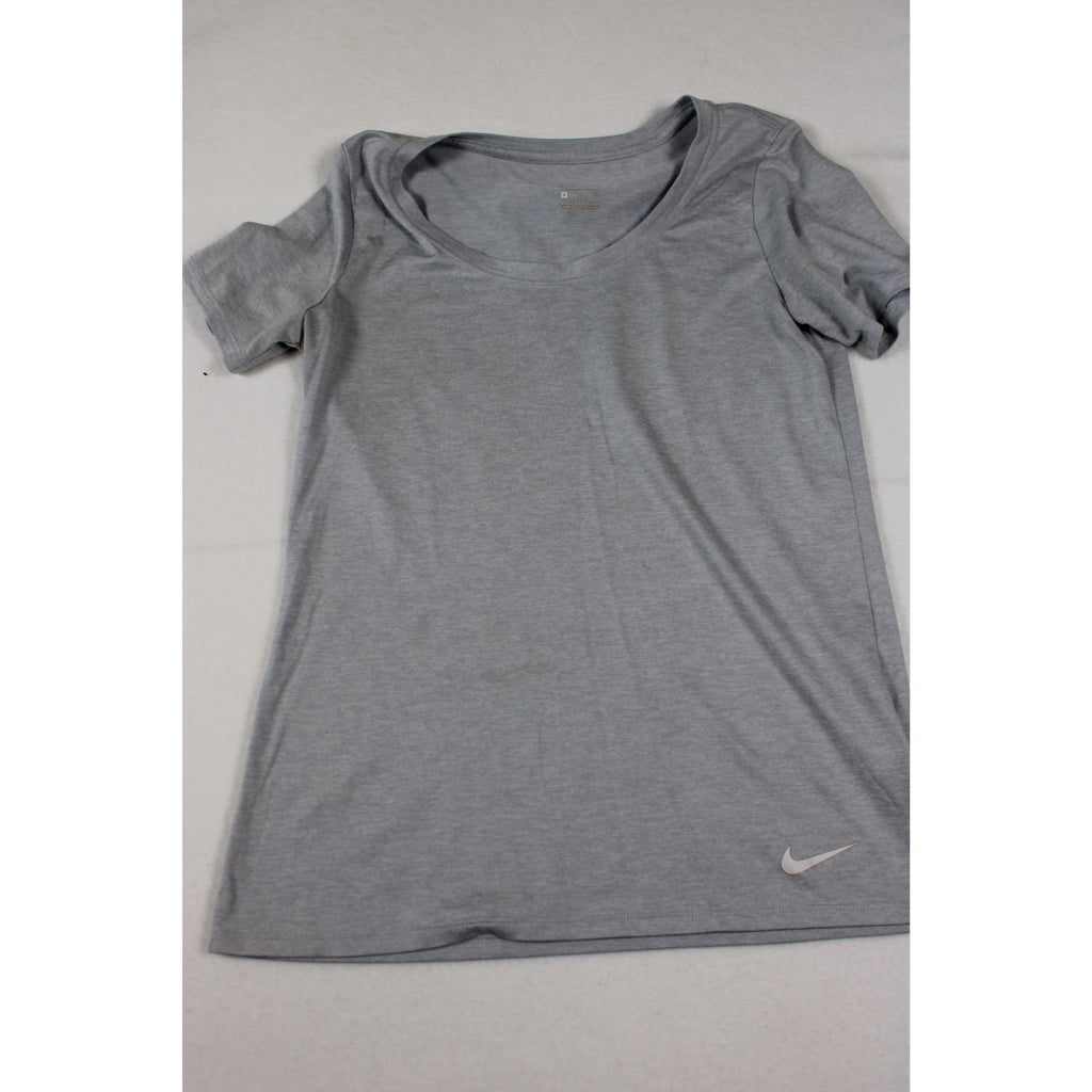 Nike Womens Dri-Fit Gray Short Sleeve T-Shirt Size S