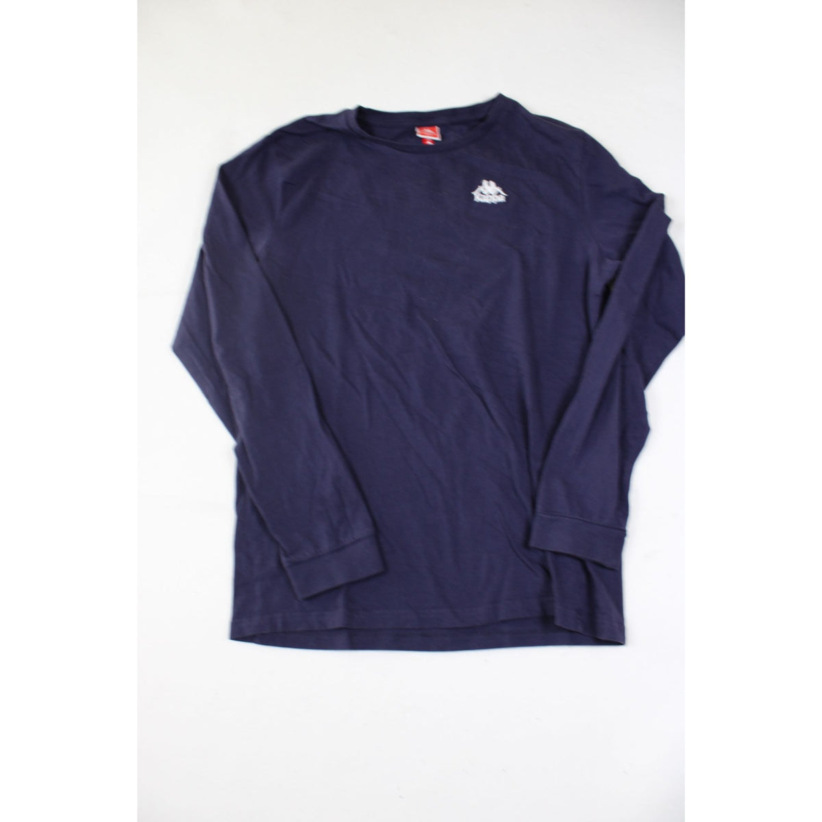Kappa Navy Blue Long-Sleeve Shirt Large With Logo On Front & Back