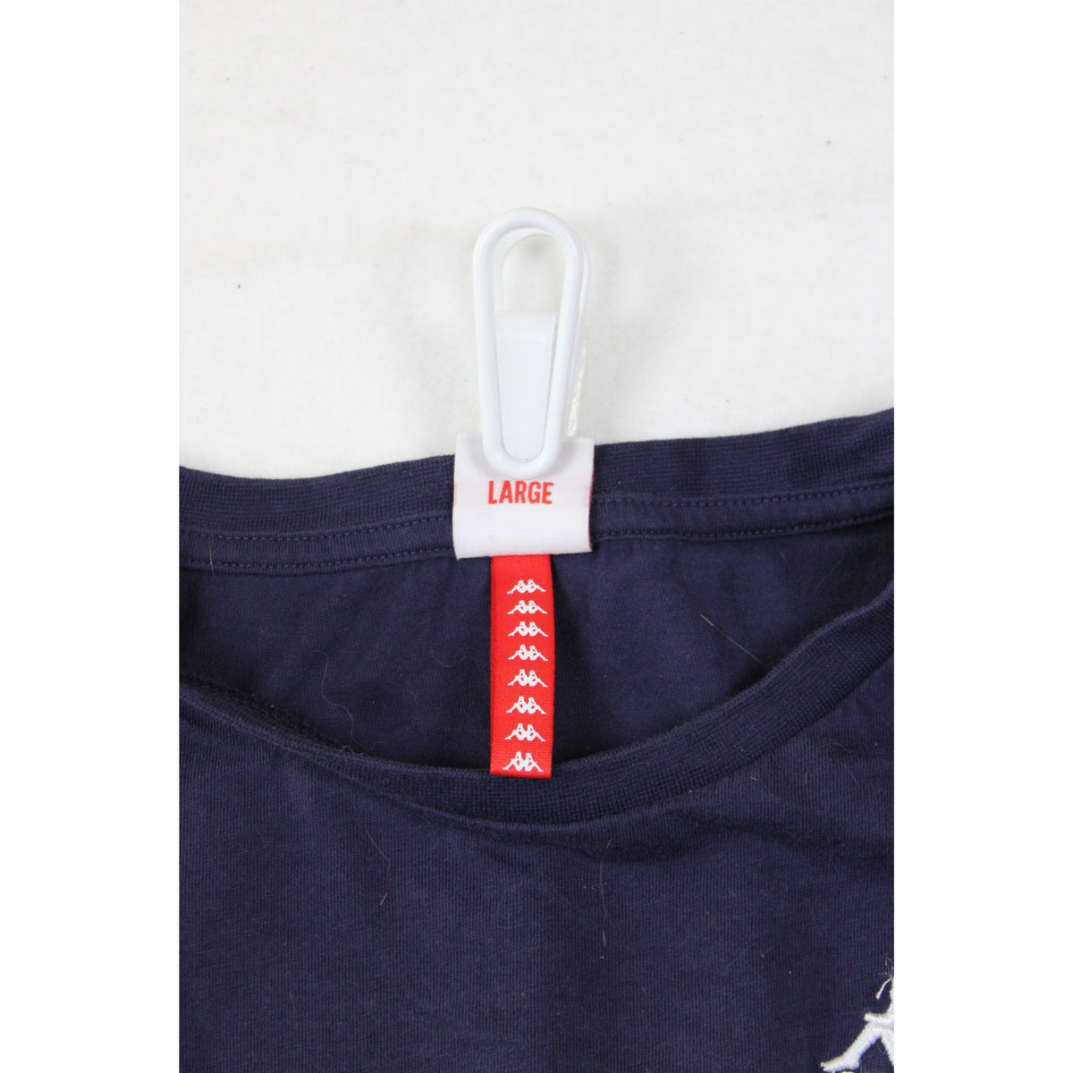 Kappa Navy Blue Long-Sleeve Shirt Large With Logo On Front & Back