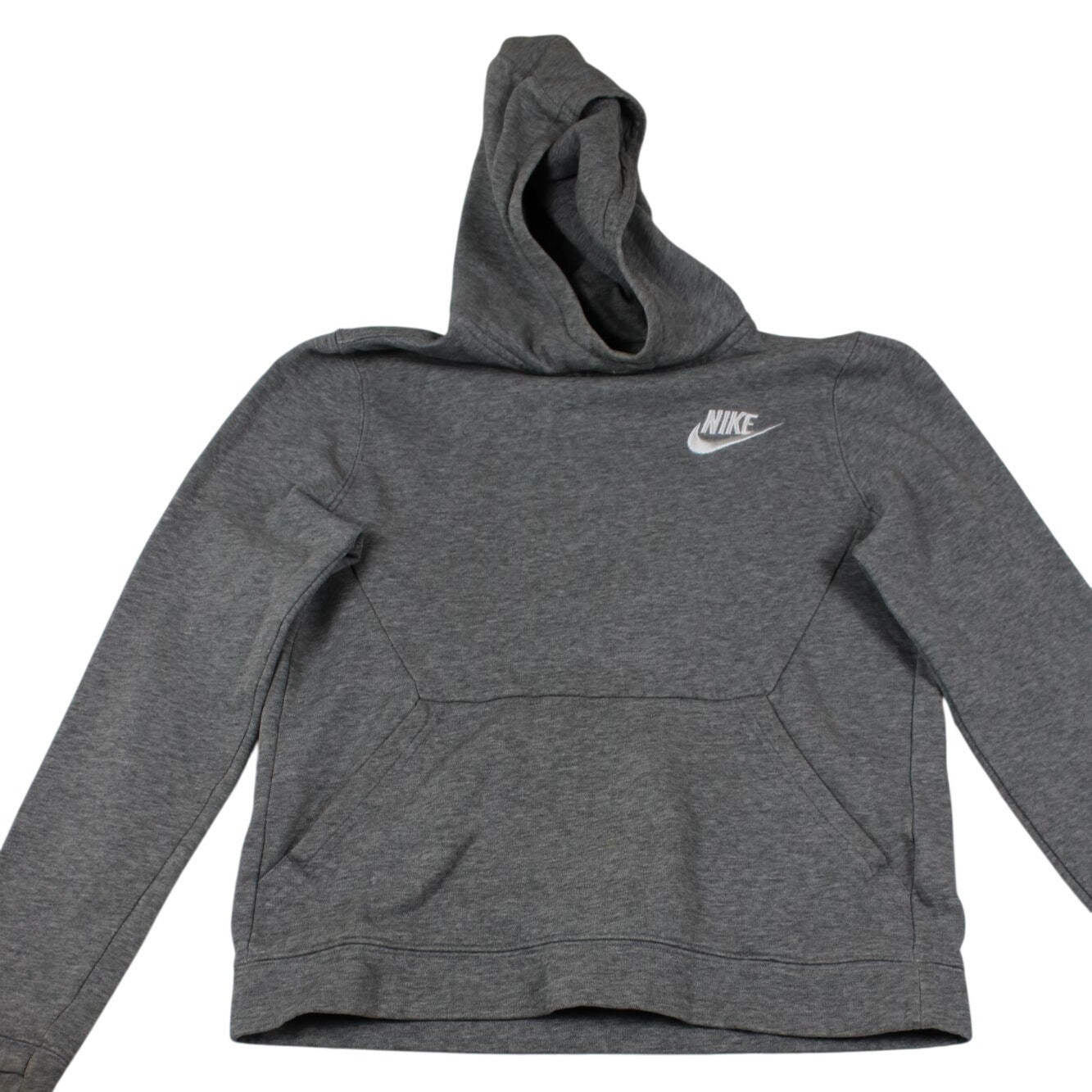 Nike Youth Large Gray Pullover Hoodie Sweatshirt