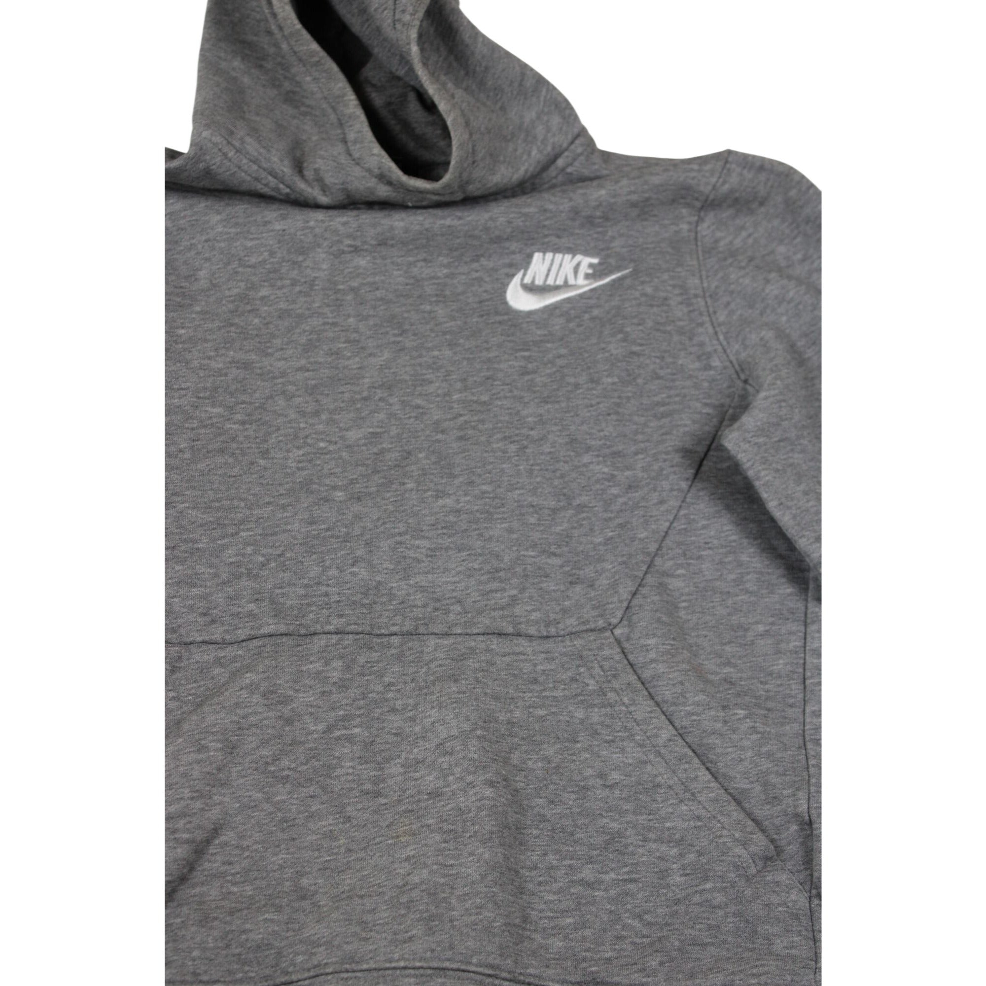 Nike Youth Large Gray Pullover Hoodie Sweatshirt