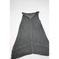 XCVI Gray Sleeveless Tunic Tank Top With V-Neckline & Asymmetric Hem