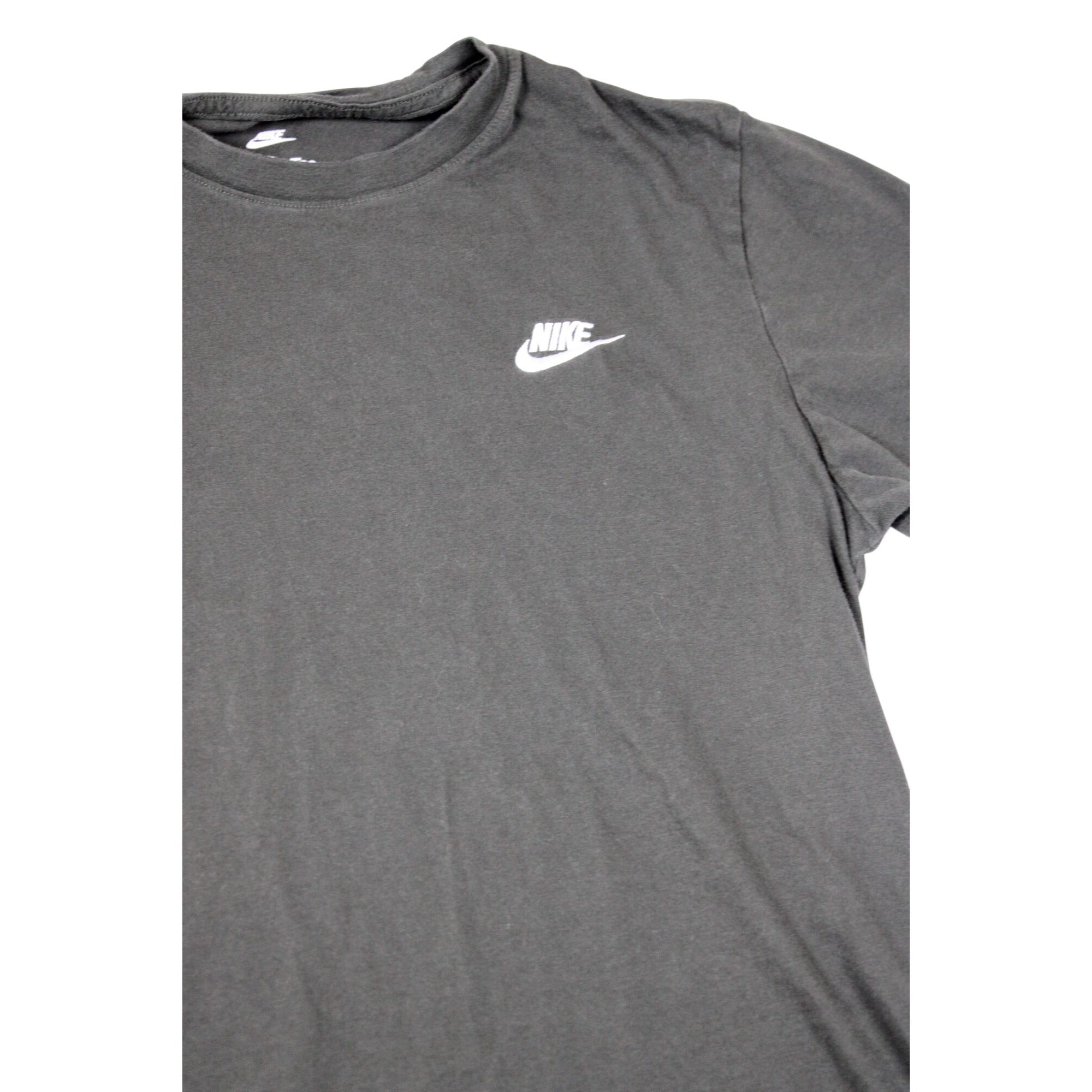 Nike Womens Hunter Green Logo Tee Shirt Casual Cotton Short Sleeve L