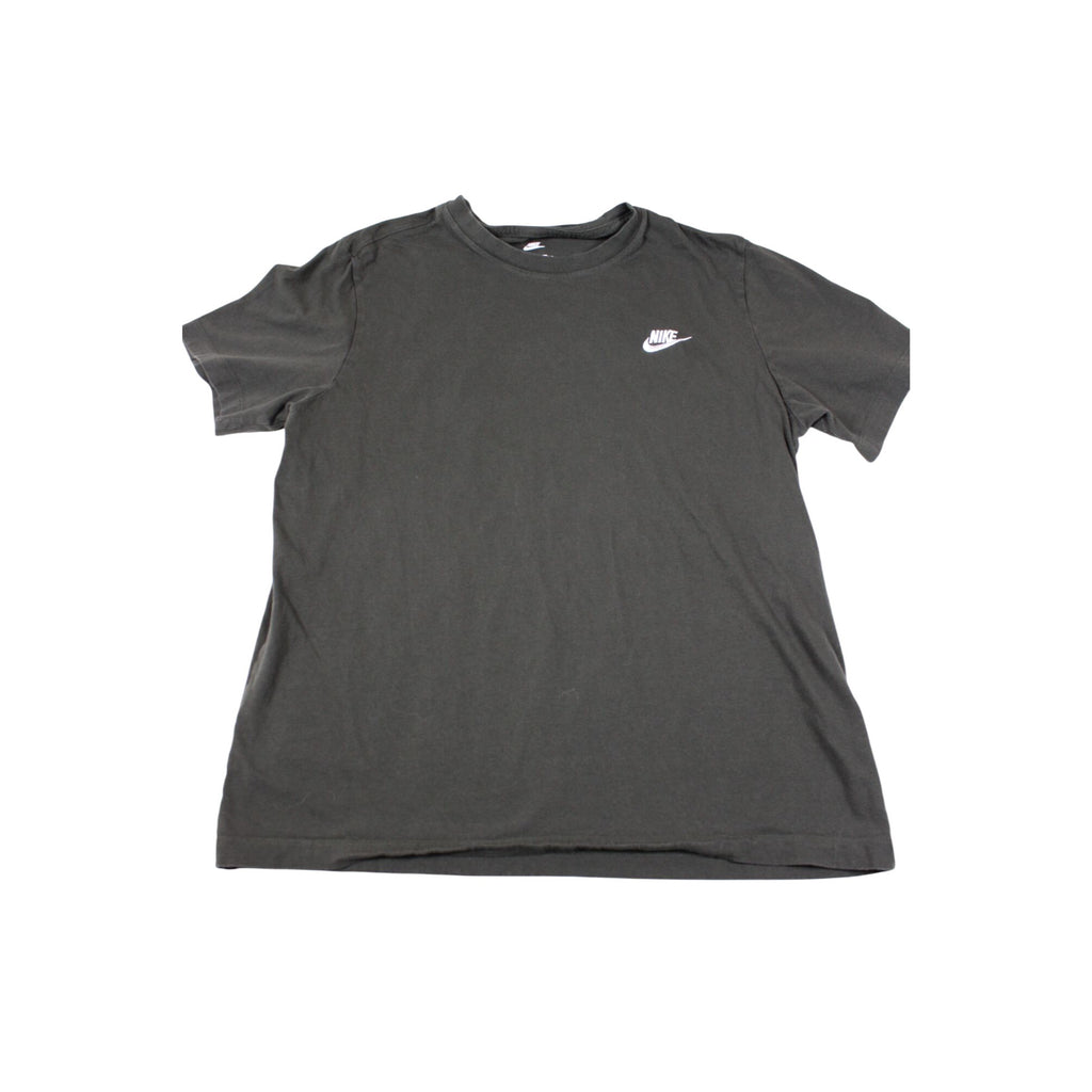 Nike Womens Hunter Green Logo Tee Shirt Casual Cotton Short Sleeve L