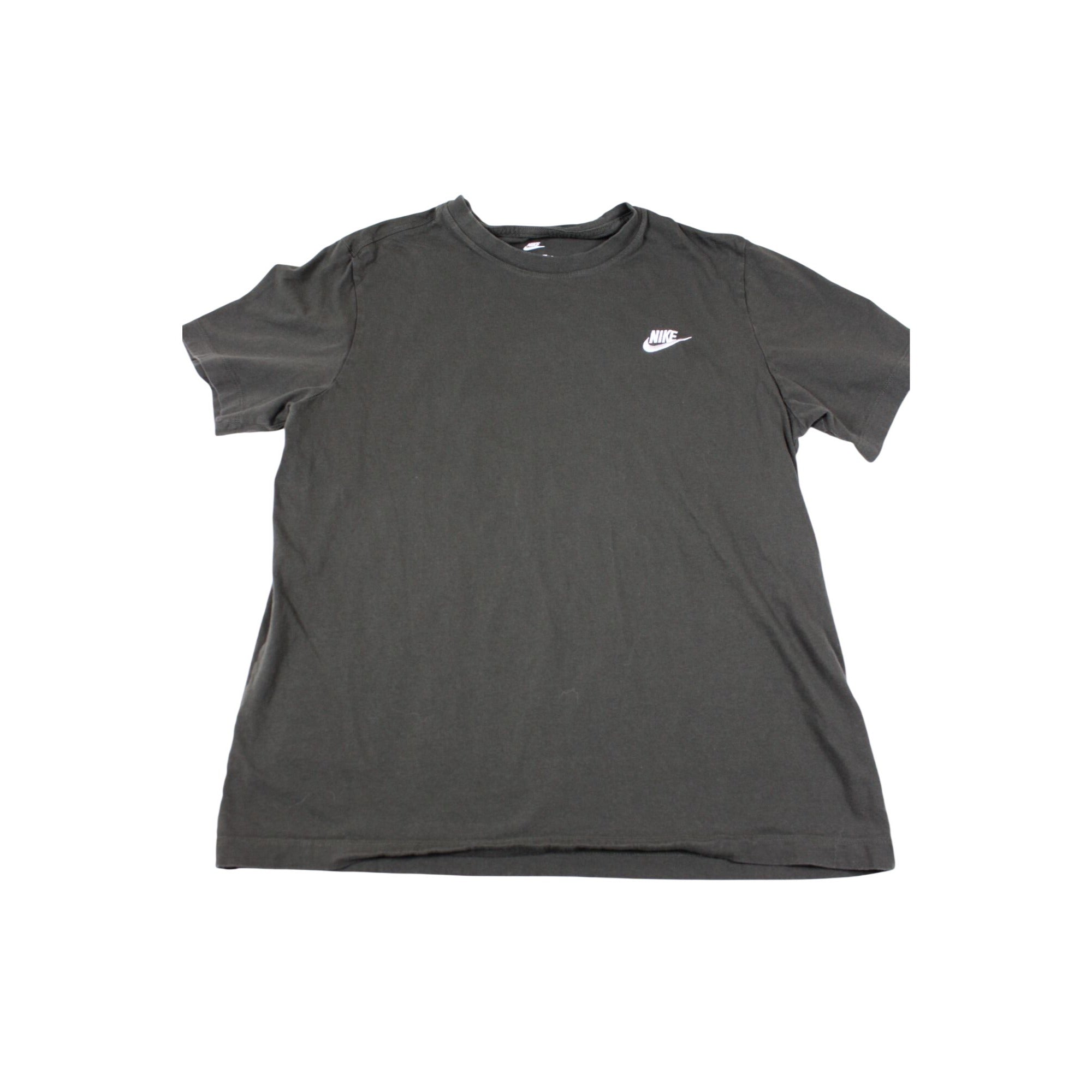 Nike Womens Hunter Green Logo Tee Shirt Casual Cotton Short Sleeve L