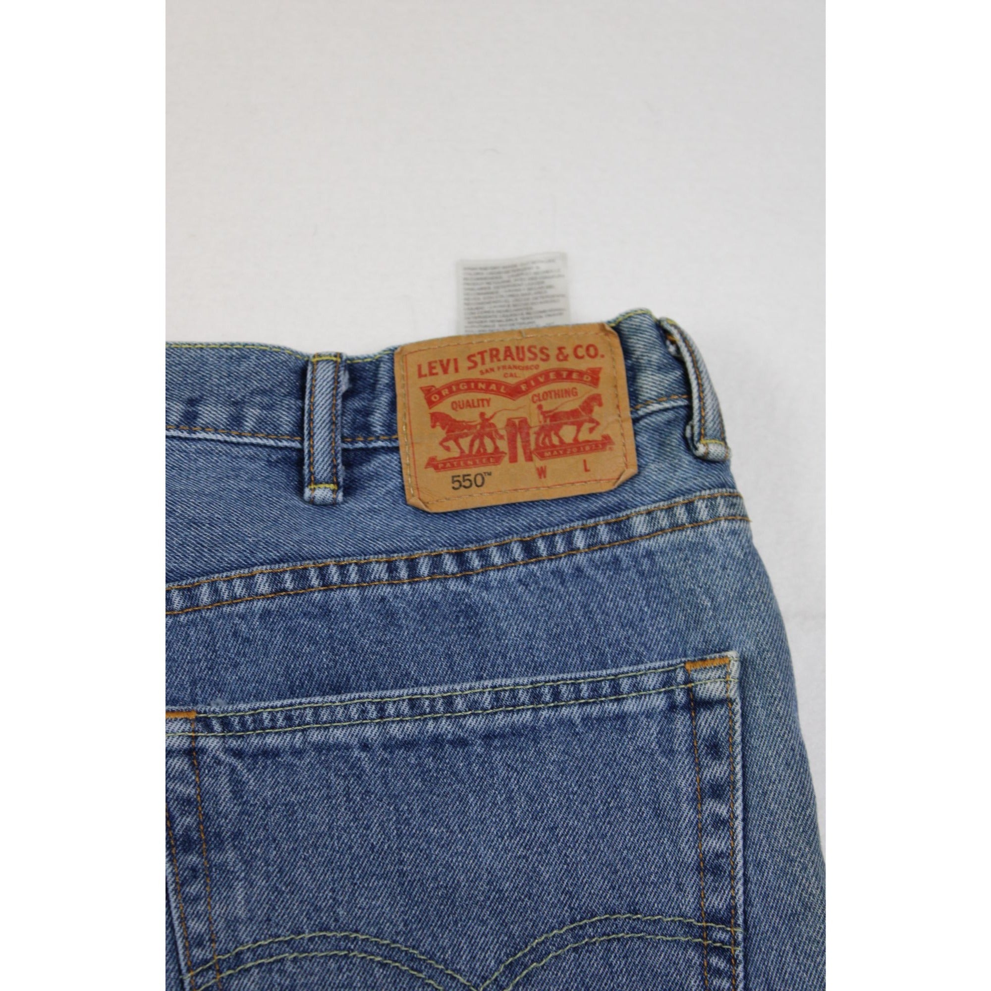 Levi's 550 Relaxed Fit Jeans — Medium Stonewash, 42 × 36 Big & Tall