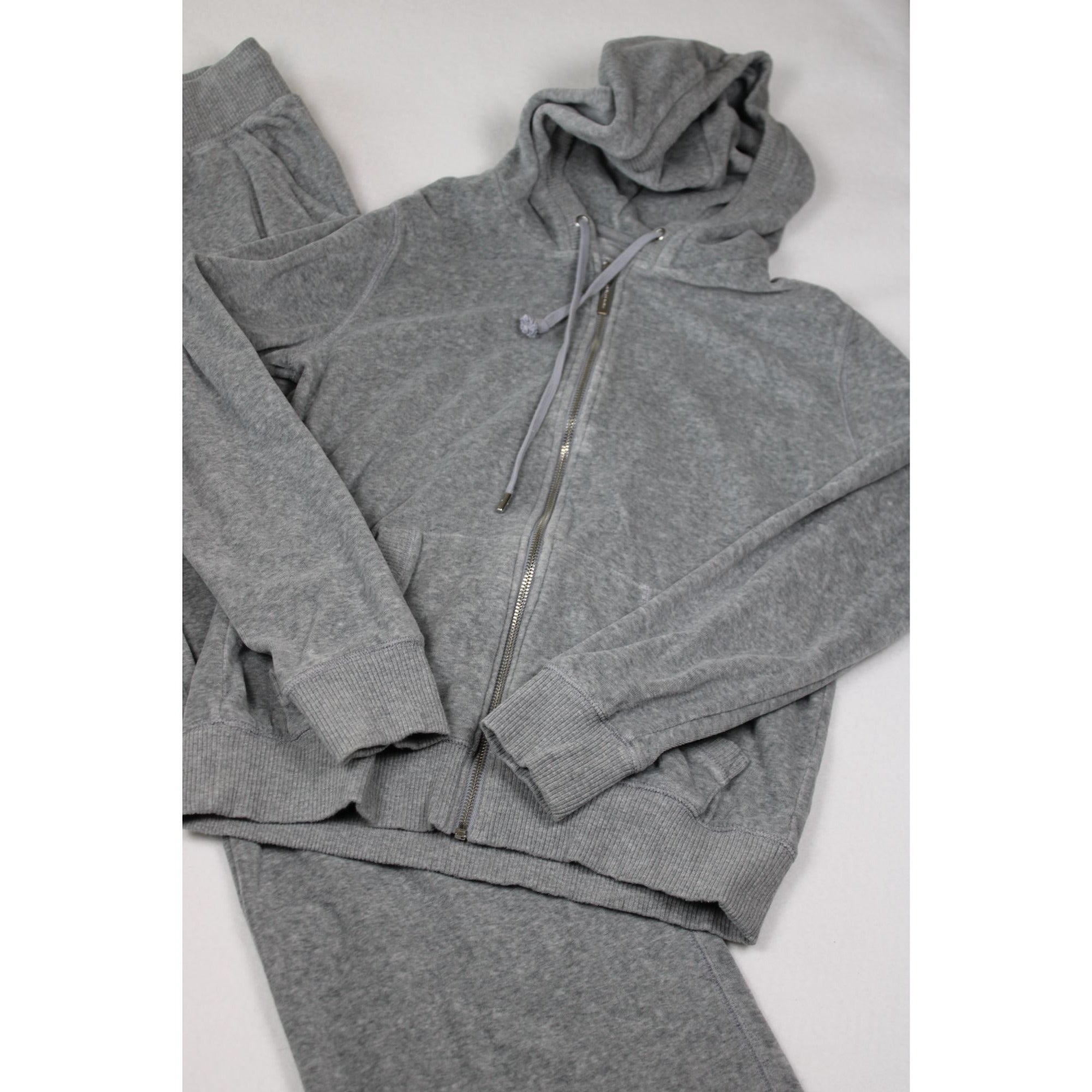 Michael Kors Gray Hoodie & Sweatpants Set Medium Cotton Blend Loungewear