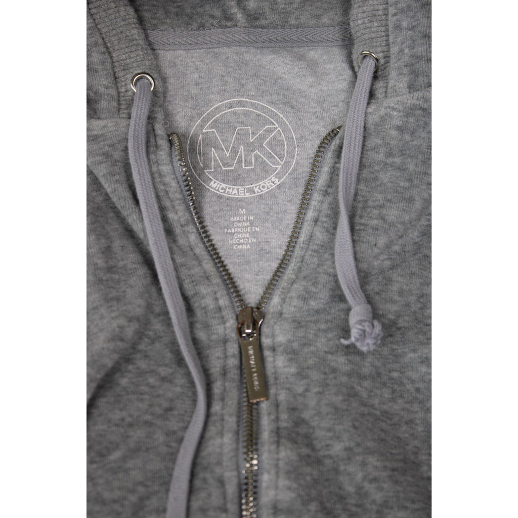 Michael Kors Gray Hoodie & Sweatpants Set Medium Cotton Blend Loungewear
