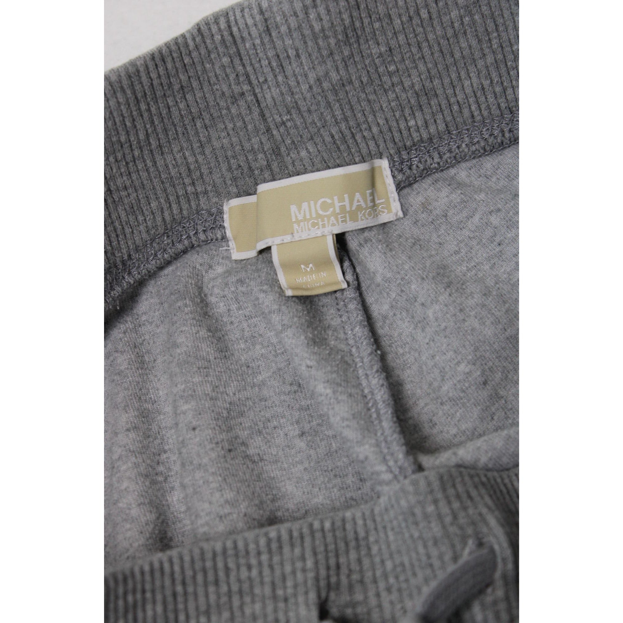 Michael Kors Gray Hoodie & Sweatpants Set Medium Cotton Blend Loungewear