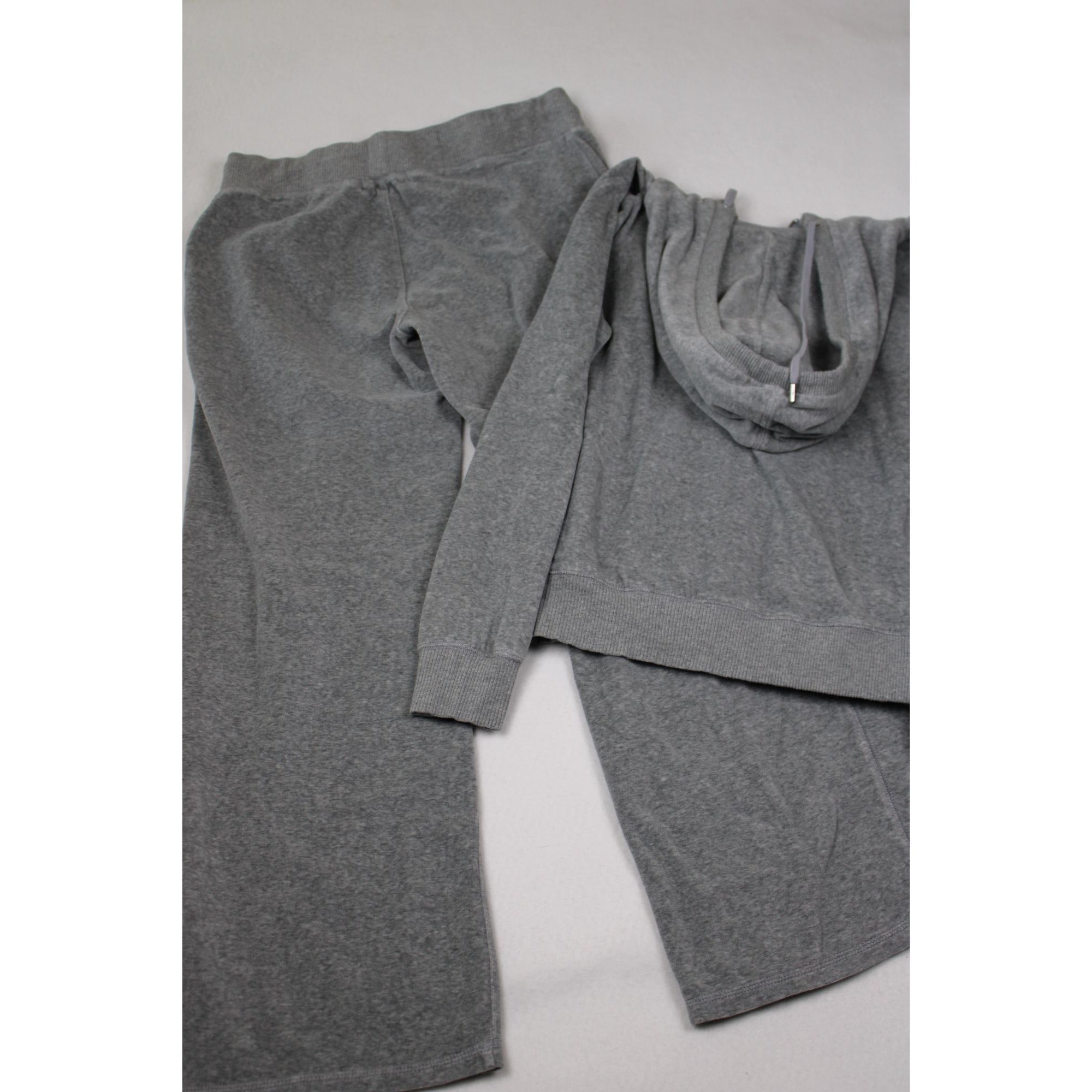 Michael Kors Gray Hoodie & Sweatpants Set Medium Cotton Blend Loungewear