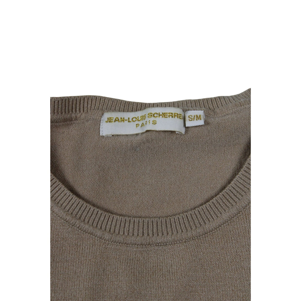 Jean-Louis Scherrer Paris Beige Crewneck Sweater S/M