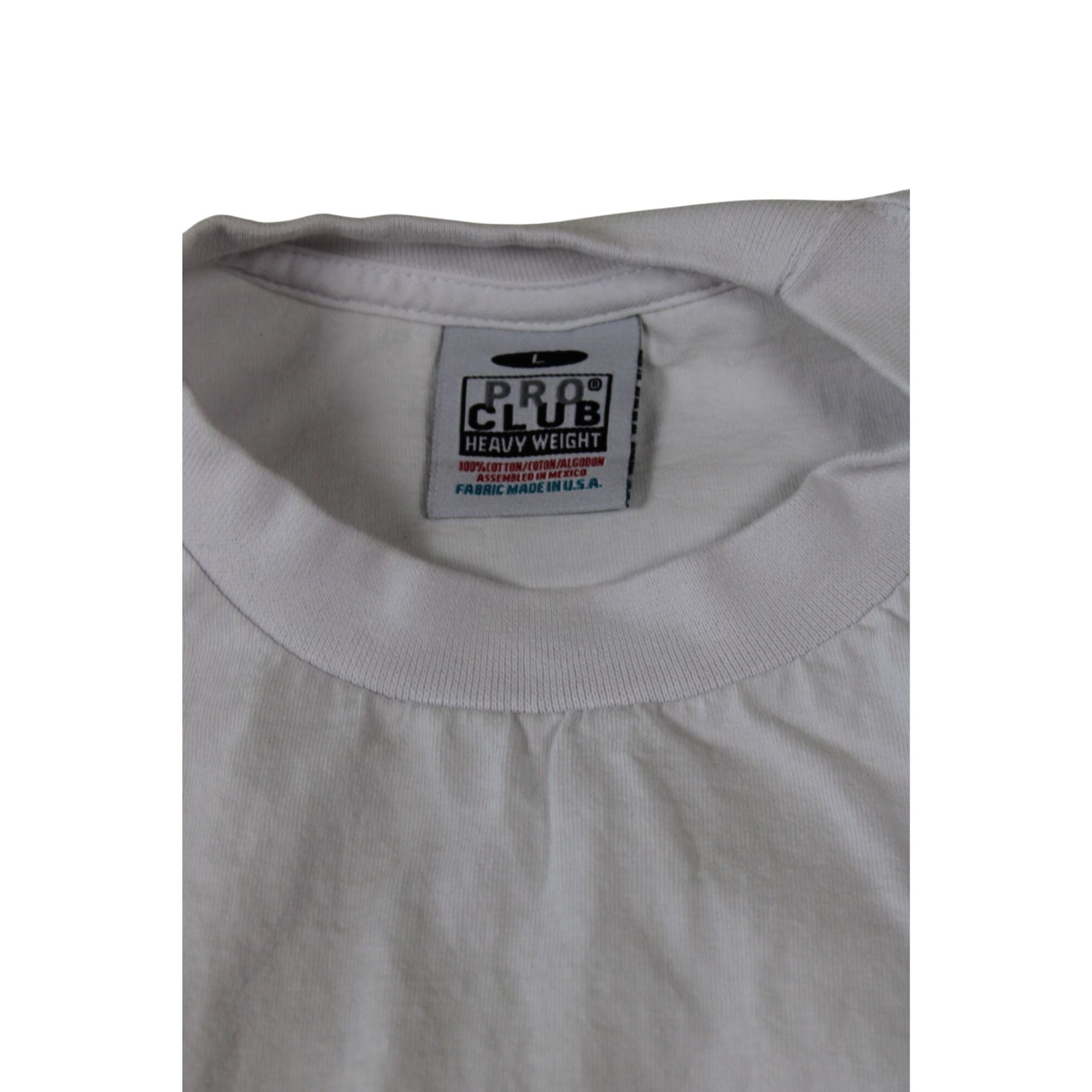 Pro Club Heavyweight White T-Shirt L