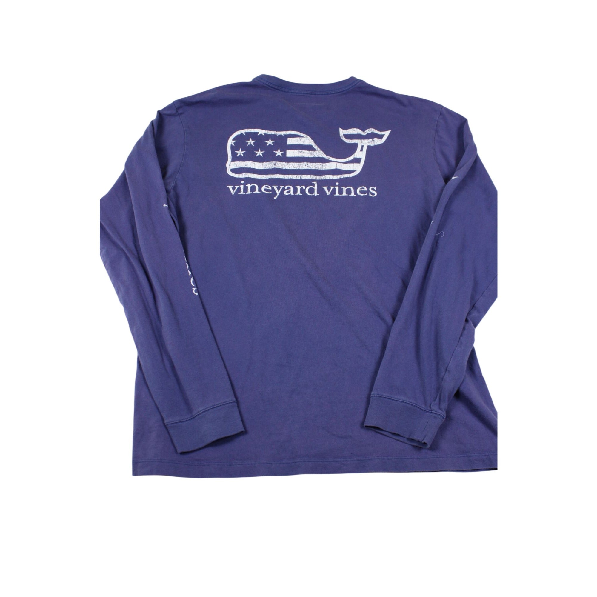 Vineyard Vines Mens Long Sleeve Whale Graphic Tee M