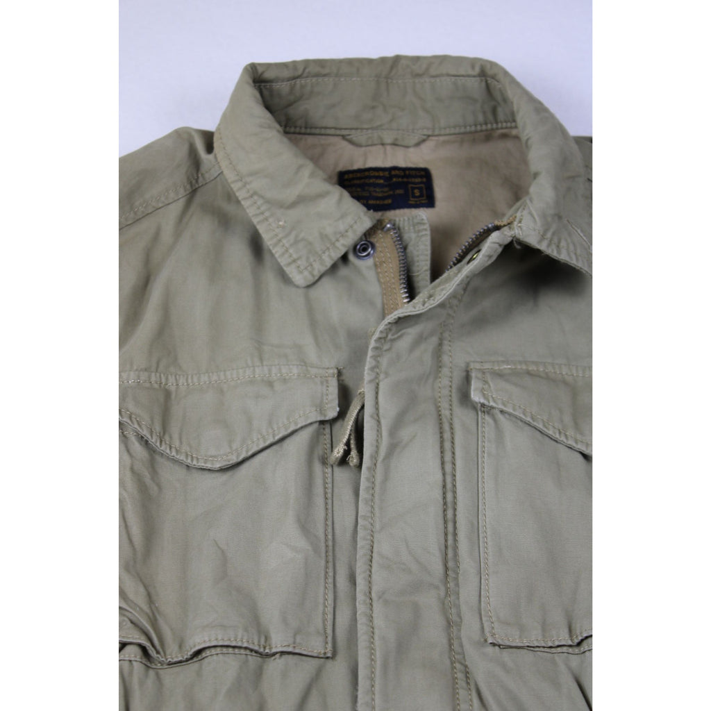 Abercrombie & Fitch M-65 Military Field Jacket — Men's S, Olive